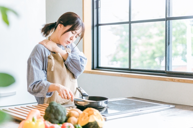 仕事や家事で辛い肩こりに、痛み止めだけで誤魔化さない為に 画像